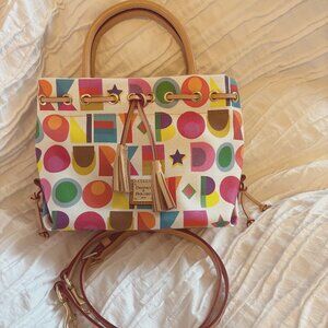 Dooney & Bourke Art Deco tassel tote
